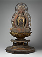 Amida, the Buddha of Limitless Light, Wood with lacquer, gold leaf, and color, Japan