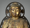Amida, the Buddha of Limitless Light, Wood with lacquer, gold leaf, and color, Japan