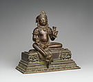 The Bodhisattva Manjushri as a Youth, Copper alloy, Nepal, Kathmandu Valley