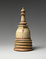 Reliquary in the Shape of a Stupa, Ivory with engraved and painted design, Sri Lanka (Kandy district)