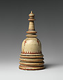 Reliquary in the Shape of a Stupa, Ivory with engraved and painted design, Sri Lanka (Kandy district)