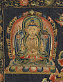 The Deity Vajrabhairava, Tantric Form of the Bodhisattva Manjushri, Silk embroidery with metal thread and horsehair on silk satin, China