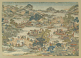 Dragon-boat festival performance, Unidentified artist Chinese, Silk and metal thread tapestry (kesi), China