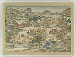 Dragon-boat festival performance, Unidentified artist Chinese, Silk and metal thread tapestry (kesi), China