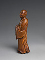 Arhat holding a shoe, Bamboo, China