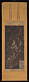 Welcoming Descent of Amida, the Buddha of Infinite Light, and His Holy Retinue, Unidentified artist  , Japanese, Hanging scroll; ink, color, gold, and cut gold leaf (kirikane) on silk, Japan