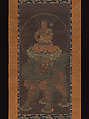 The Bodhisattva Monju (Manjushri) with Five Topknots, Unidentified Artist, Japanese, Hanging scroll; ink, color, and gold on silk, Japan