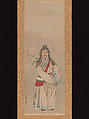 Tenjin Traveling to China, Nagasawa Rosetsu 長澤蘆雪 (Japanese, 1754–1799), Hanging scroll; ink and color on paper, Japan