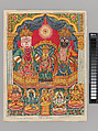 Shri Shri Jagannatha (Krishna as the Lord of the World), Chromolithographic print on paper, India, West Bengal, Calcutta