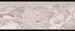 The Virtuous Being, Hao Liang (Chinese, born 1983), Handscroll; ink and color on silk, plus research materials of mixed media, China