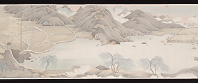 The Virtuous Being, Hao Liang (Chinese, born 1983), Handscroll; ink and color on silk, plus research materials of mixed media, China