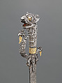 Sword and scabbard (Sinhalese: kasthane), Silver, gold, iron, wood, and gemstones, Sri Lanka