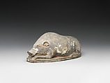 Pig, Earthenware with pigment, China