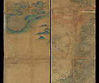 Map of China, Unidentified artist Chinese, Eight hanging scrolls; ink and color on silk, China