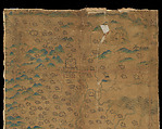 Map of China, Unidentified artist Chinese, Eight hanging scrolls; ink and color on silk, China