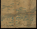 Map of China, Unidentified artist Chinese, Eight hanging scrolls; ink and color on silk, China