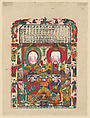Stove God and his wife, Unidentified artist(s), early 20th century, Woodblock print; ink and color on paper, China