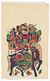 New Year Picture of Door God Yuchi Gong (paired with CP450, left), Unidentified artist(s) , early 20th century, Polychrome woodblock print; ink and color on paper, China