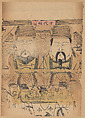 Paper Talisman with Revered Physicians in Ten Generations, Unidentified artist(s) , early 20th century, Polychrome woodblock print; ink and color on paper, China
