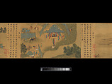 Eighteen Songs of a Nomad Flute: The Story of Lady Wenji, Unidentified artist Chinese, early 15th century, Handscroll; ink, color, and gold on silk, China