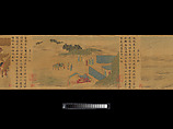 Eighteen Songs of a Nomad Flute: The Story of Lady Wenji, Unidentified artist Chinese, early 15th century, Handscroll; ink, color, and gold on silk, China
