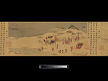 Eighteen Songs of a Nomad Flute: The Story of Lady Wenji, Unidentified artist Chinese, early 15th century, Handscroll; ink, color, and gold on silk, China