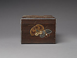 Document Box (Ryōshibako) with Hydrangeas and Butterflies, Nagata Yūji (Japanese, active 1711–36), Lacquered wood with gold takamaki-e and hiramaki-e, and mother-of-pearl and pewter inlay, Japan