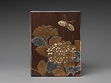 Document Box (Ryōshibako) with Hydrangeas and Butterflies, Nagata Yūji (Japanese, active 1711–36), Lacquered wood with gold takamaki-e and hiramaki-e, and mother-of-pearl and pewter inlay, Japan