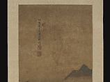 Rustic retreat among fishermen, Zhou Wenjing (Chinese, active ca. 1430–after 1463), Hanging scroll; ink and color on silk, China