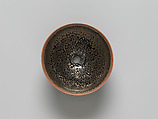Tea Bowl with “Oil-Spot” Decoration, Kamada Kōji (Japanese, born 1948), Stoneware with iron-oxide glazes, Japan