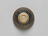 Tea Bowl with “Oil-Spot” Decoration, Kamada Kōji (Japanese, born 1948), Stoneware with iron-oxide glazes, Japan