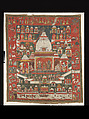Worship of Lord Jagannatha in His Temple at Puri, Opaque pigments on cotton, Nepal