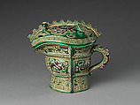 Rhinoceros-Shaped Incense Burner in the Cochin (Kōchi) Style, Attributed to Okuda Eisen (Japanese, 1753–1811), Stoneware with polychrome overglaze enamels (Kyoto ware), Japan