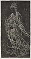 Guanyin, Zhou Xun  Chinese, Rubbing of a Qing dynasty (1644–1911) stone carving; ink on paper, China