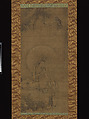 White-Robed Kannon, Kanzan, and Jittoku, Unidentified artist  , 14th century, Set of three hanging scrolls; ink on silk;, Japan