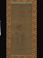 White-Robed Kannon, Kanzan, and Jittoku, Unidentified artist  , 14th century, Set of three hanging scrolls; ink on silk;, Japan
