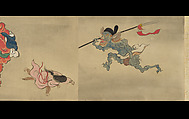 Copy of Night Parade of One Hundred Demons from the Shinjuan Collection, Mochizuki Gyokusen (Japanese, 1692–1755), Handscroll; ink and color on paper, Japan