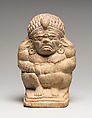 Rattle in the Form of a Crouching Grotesque Yaksha (Male Nature Spirit), Terracotta, India