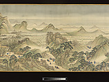 The Kangxi Emperor's Southern Inspection Tour, Scroll Three: Ji'nan to Mount Tai, Wang Hui (Chinese, 1632–1717) and assistants, Handscroll; ink and color on silk, China