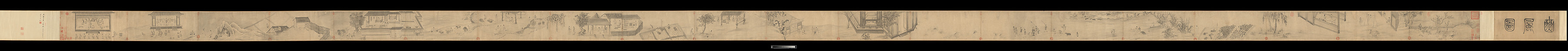 Odes of the State of Bin, Unidentified artist, Handscroll; ink on paper, China