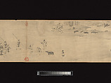 Odes of the State of Bin, Unidentified artist, Handscroll; ink on paper, China