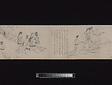 Liu Chen and Ruan Zhao Entering the Tiantai Mountains, Zhao Cangyun (Chinese, active late 13th–early 14th century), Handscroll; ink on paper, China