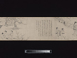 Liu Chen and Ruan Zhao Entering the Tiantai Mountains, Zhao Cangyun (Chinese, active late 13th–early 14th century), Handscroll; ink on paper, China