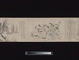 Liu Chen and Ruan Zhao Entering the Tiantai Mountains, Zhao Cangyun (Chinese, active late 13th–early 14th century), Handscroll; ink on paper, China