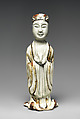 Daoist Priest with Zodiac Animal, Boar, Stoneware, China