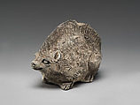 Tomb Figure of Porcupine, Grey earthenware with pigment, China