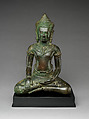 Crowned Buddha, Copper alloy, Thailand (Lopburi)