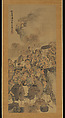 Fish Market, Matsumura Goshun (Japanese, 1752–1811), Hanging scroll; ink and color on silk, Japan