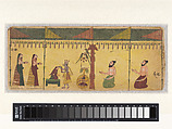 Double-sided folio from a Ramayana series, Opaque watercolor on paper, India, Himachal Pradesh, unidentified sub-school