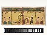 Double-sided folio from a Ramayana series, Opaque watercolor on paper, India, Himachal Pradesh, unidentified sub-school